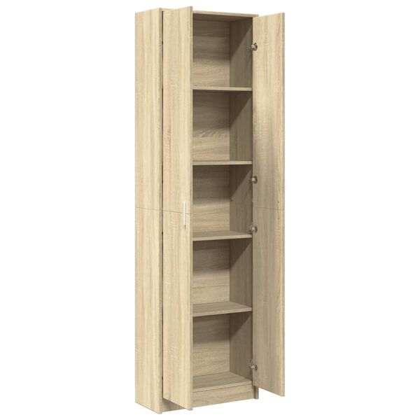 vidaXL Armadio Corridoio Rovere Sonoma 55x25x189 cm Legno Multistrato