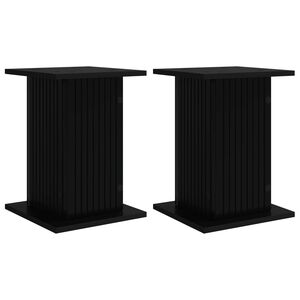 vidaXL Supporto per piante 2 pcs Nero 30,5 x 30 x 43 cm