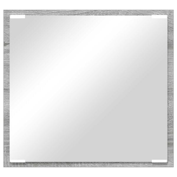 vidaXL Specchio da bagno LED Grigio Sonoma 40 x 37 x 8.5 cm