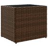 vidaXL Fioriere da Giardino 2 pz Marrone 36x30x32 cm in Polyrattan