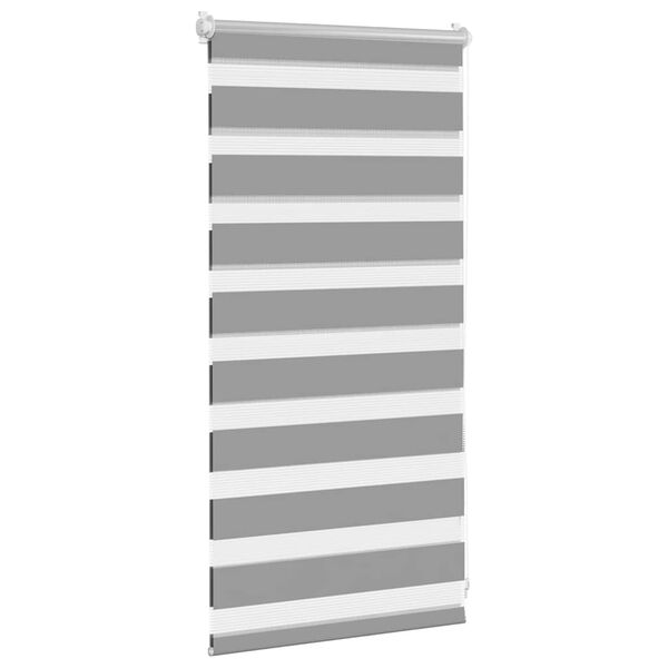 Tenda a rullo oscurante zebra 40x100cm grigia