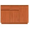 vidaXL Credenza Marrone cerato 110 x 34 x 75 cm Pino massello