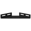 vidaXL Staffa Angolare 2 pcs Nero 138,5 x 50,5 x 16 mm Ferro