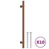 vidaXL Maniglie per Mobili 10 pz Bronzo 224 mm in Acciaio Inox