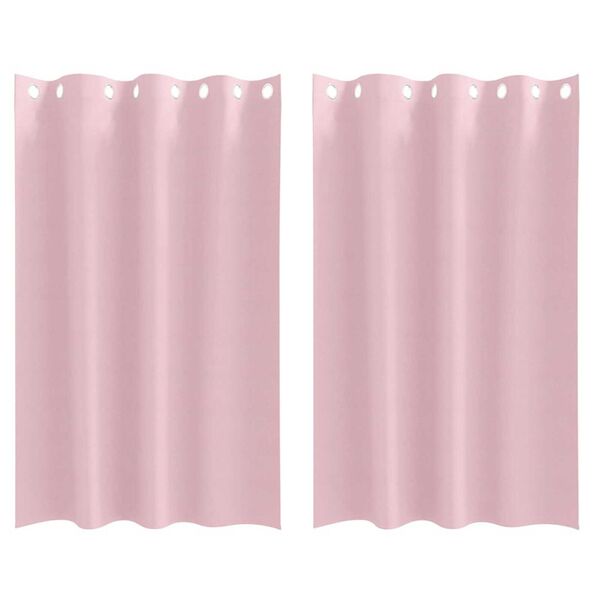 vidaXL Tende Blackout con Anelli 2 pcs Rosa baby 175 x 140 cm