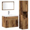 vidaXL Set di mobili per il bagno 4 pz Marrone 60 x 38,5 x 46 cm