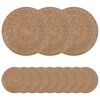 vidaXL Tovagliette in erba di mare 12 pz Naturale 100% Erba marina