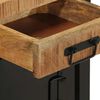 vidaXL Comodino 40x30x50 cm in Legno Massello di Mango Grezzo
