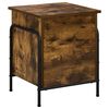 vidaXL Scatola di Stoccaggio Rovere Fumo 80 x 40 x 49,5 cm