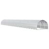 vidaXL Pollaio Argento 1200 x 150 x 100 cm Acciaio zincato