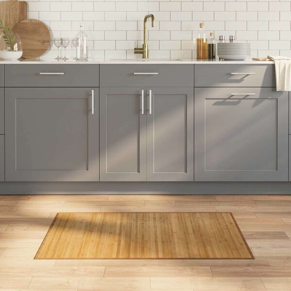 vidaXL Tappeto Rettangolare Naturale 60x100 cm in Bamb&ugrave;