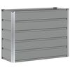 vidaXL Fioriera Grigio chiaro 100 x 40 x 75 cm Acciaio