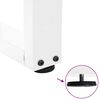 vidaXL Gambe per tavolo da pranzo a forma di V 3 pz bianche 80x(72-73,3) cm in acciaio