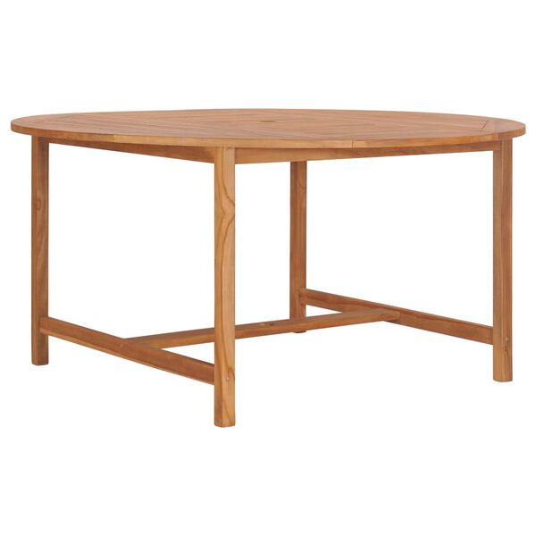 vidaXL Tavolo da Giardino 150x76 cm in Massello di Teak
