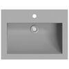 vidaXL Lavandino in Granito 600x450x120 mm Grigio