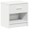 vidaXL Comodini 2 pz con Cassetto Bianco 39x28x41 cm