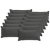 vidaXL Federa 12 pz HOUTEN Antracite 40 x 80 cm Poliestere