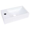 vidaXL Lavabo 400x220x90 mm in SMC Bianco