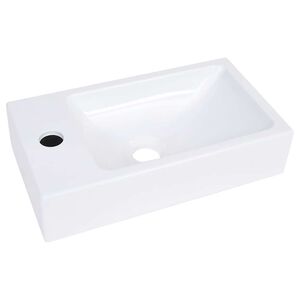 vidaXL Lavabo 400x220x90 mm in SMC Bianco