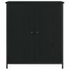 vidaXL Credenza Rovere Nero 70 x 30 x 80 cm Legno multistrato