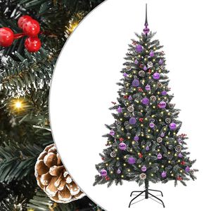 vidaXL Albero di Natale artificiale con 150 LED Verde 150 cm