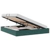 vidaXL Letto ottomano Verde Scuro 180 x 200 cm Velluto