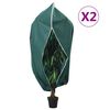 vidaXL Coperture con Cerniera per Piante 2pz 70 g/m&sup2; 2,36x2 m
