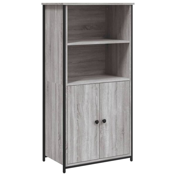 vidaXL Credenza Grigio Sonoma 62x36x121,5 cm in Legno Multistrato