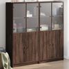 vidaXL Libreria Ante Rovere Marrone 136x37x142 cm in Legno Multistrato