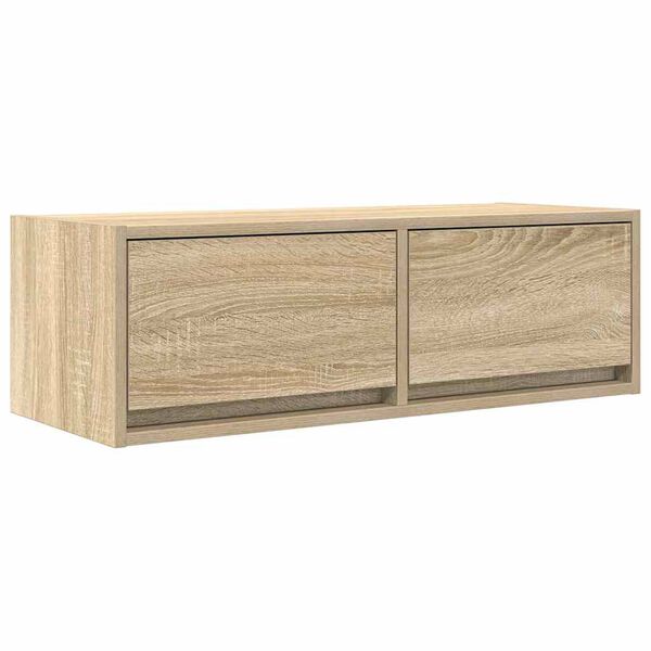 vidaXL Mobile Porta TV Rovere Sonoma 80x31x25,5 cm Legno Multistrato