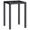 vidaXL Tavolo da Giardino Antracite 50x50x72 cm Acciaio