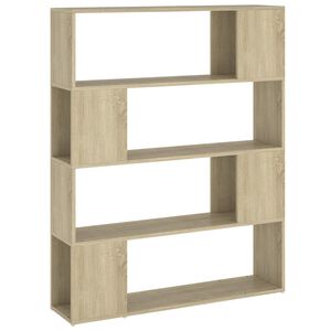 vidaXL Libreria/Divisorio Rovere Sonoma 100x24x124 cm