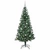 vidaXL Albero di Natale artificiale con luci integrate Verde 210 cm
