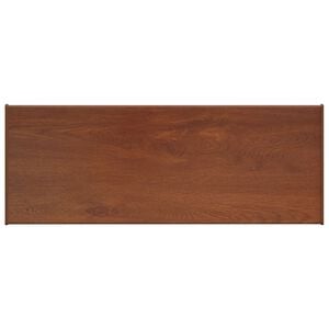 vidaXL Soglia della Finestra Legno Marrone 100 x 35 x 4,5 cm PVC