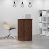 vidaXL Banco Reception Rovere Marrone 55x50x103,5 cm Legno Multistrato
