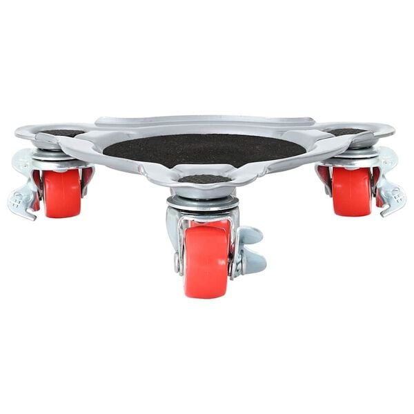 vidaXL Ruote per mobili 4 pz con sollevatore 14,5x13,5x4 cm Acciaio 400 kg
