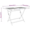 vidaXL Tavolo Giardino Pieghevole 120x70x75cm Legno Massello Eucalipto