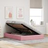 vidaXL Letto con Contenitore con materasso Rosa 140 x 190 cm Velluto