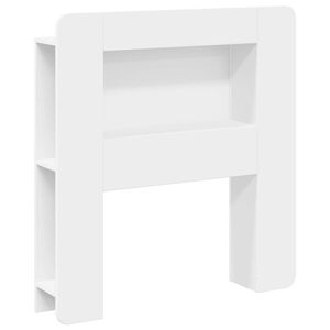 vidaXL Testata del letto con archiviazione Bianco Legno ingegnerizzato