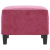 vidaXL Poggiapiedi Rosso Vino 60x50x41 cm in Velluto