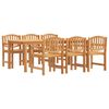 vidaXL Set da Pranzo da Giardino 7 pz in Legno Massello di Teak