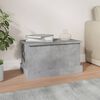 vidaXL Contenitore Grigio Cemento 50x30x28 cm in Legno Multistrato