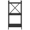 vidaXL Libreria Rovere Nero 40 x 30 x 85 cm Legno multistrato