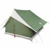 vidaXL Tenda Familiare con tetto Verde e Bianco 256 x 256 x 185 cm