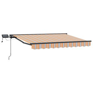 vidaXL Cornice per Tenda Manuale con LED 3,5 x 2,5 m