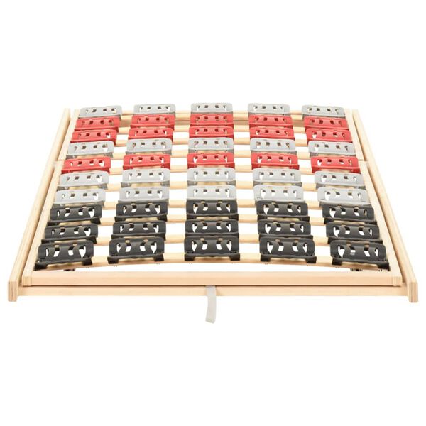 vidaXL Rete a Doghe con 12 Doghe Testa e Piedi Regolabili 120x200 cm