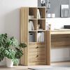 vidaXL Credenza con cassetto Rovere Sonoma 45,5 x 34 x 127 cm