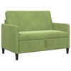 vidaXL Divano con Storage Verde chiaro 122 x 78 x 87 cm Poliestere