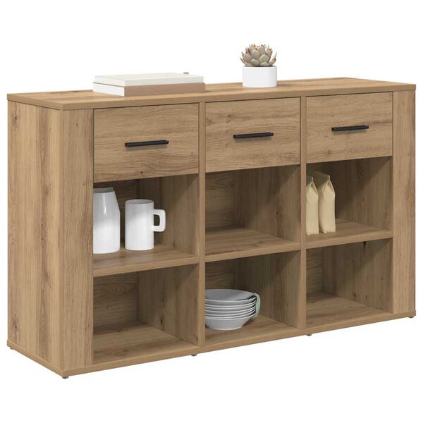 vidaXL Credenza con cassetto Rovere artigianale 100 x 30 x 59,5 cm