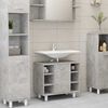 vidaXL Mobile da Bagno Grigio Cemento 60x32x53,5 cm Legno Multistrato
